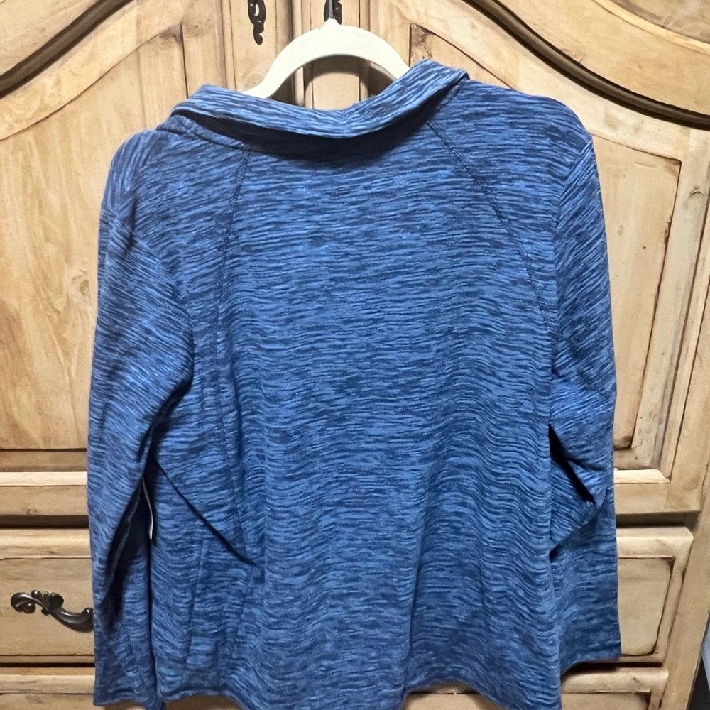 Blue Long Sleeve Top